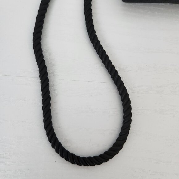 Women's Whiting and Davis International Vintage Black Fabric Evening Purse - Picture 7 of 9